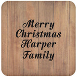 Merry Christmas Harper Family - Drink Coaster C
