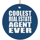 Coolest Real Estate Agent Ever - Circle Ornament