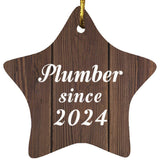 Plumber Since 2024 - Star Ornament D