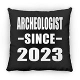 Archeologist Since 2023 - Throw Pillow Black