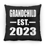 Grandchild Established EST. 2023 - Throw Pillow Black