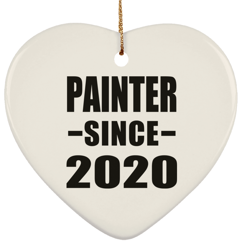 Painter Since 2020 - Heart Ornament