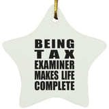 Being Tax Examiner Makes Life Complete - Star Ornament
