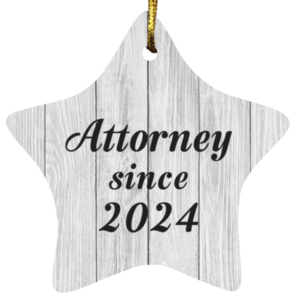 Attorney Since 2024 - Star Ornament F