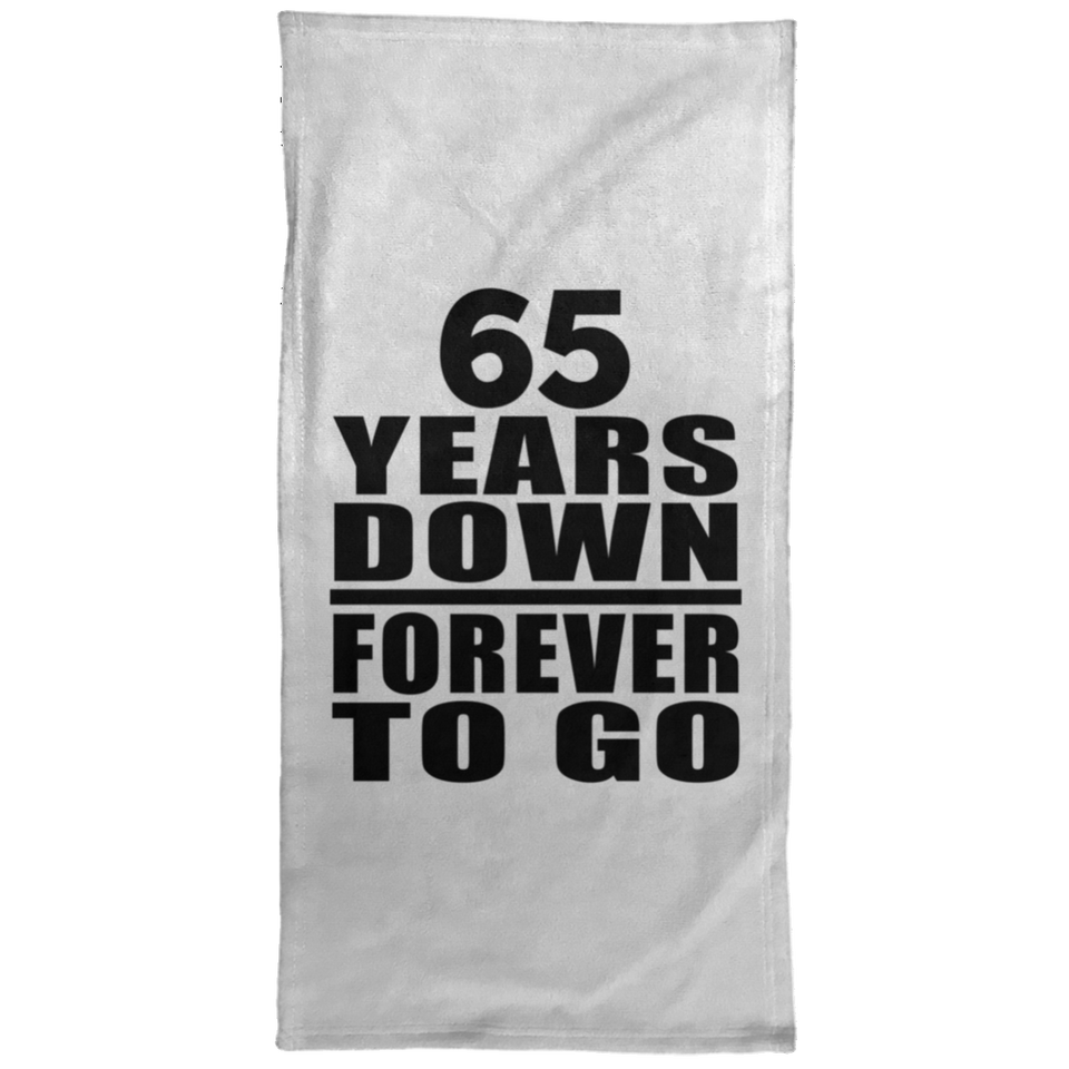 65th Anniversary 65 Years Down Forever to Go - Hand Towel