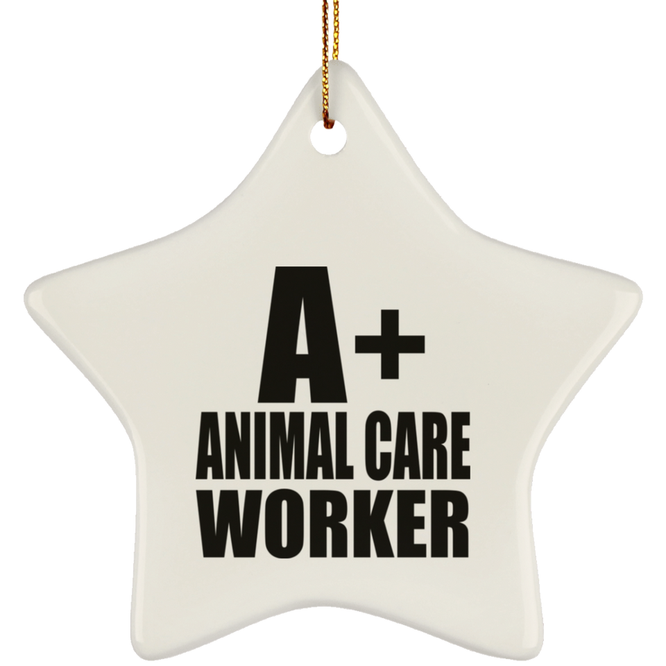 A+ Animal Care Worker - Star Ornament