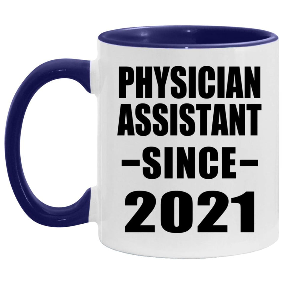 Physician Assistant Since 2021 - 11oz Accent Mug Purple