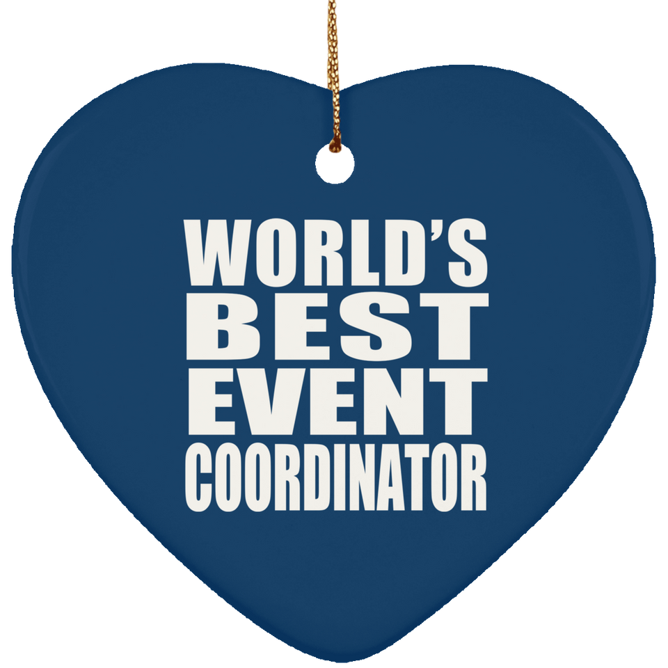 World's Best Event Coordinator - Heart Ornament