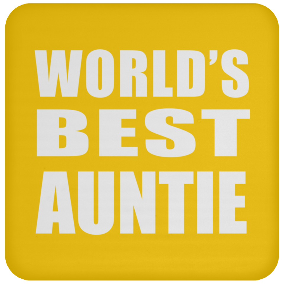 World's Best Auntie - Drink Coaster