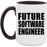 Future Software Engineer - 15oz Accent Mug Black