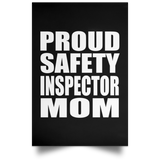 Proud Safety Inspector Mom - Poster Portrait
