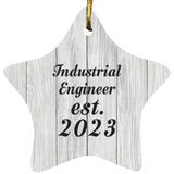 Industrial Engineer Established Est. 2023 - Star Ornament F