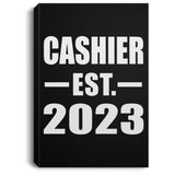 Cashier Established EST. 2023 - Canvas Portrait
