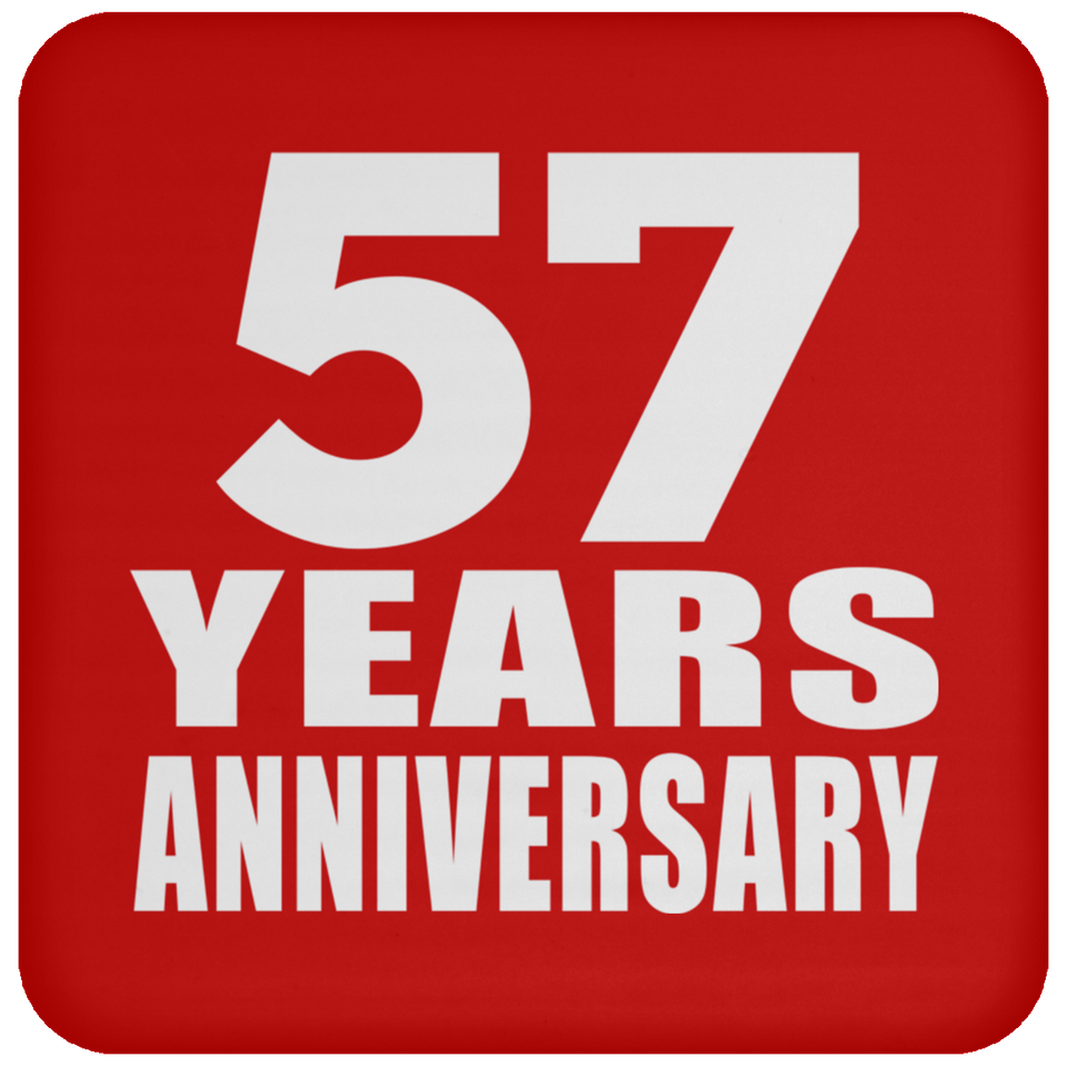 57th Anniversary 57 Years - Drink Coaster