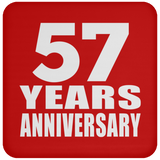 57th Anniversary 57 Years - Drink Coaster