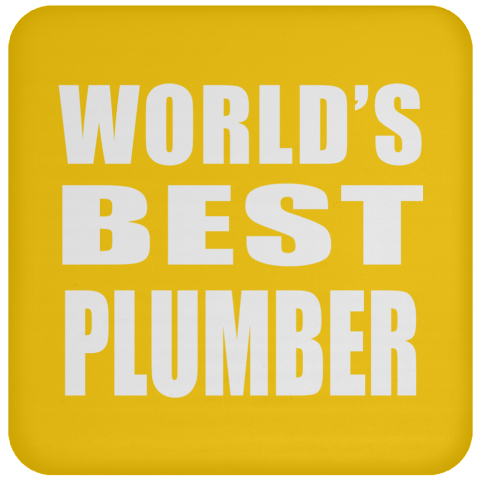 World's Best Plumber - Drink Coaster
