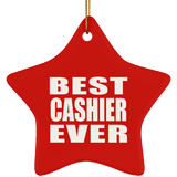 Best Cashier Ever - Star Ornament