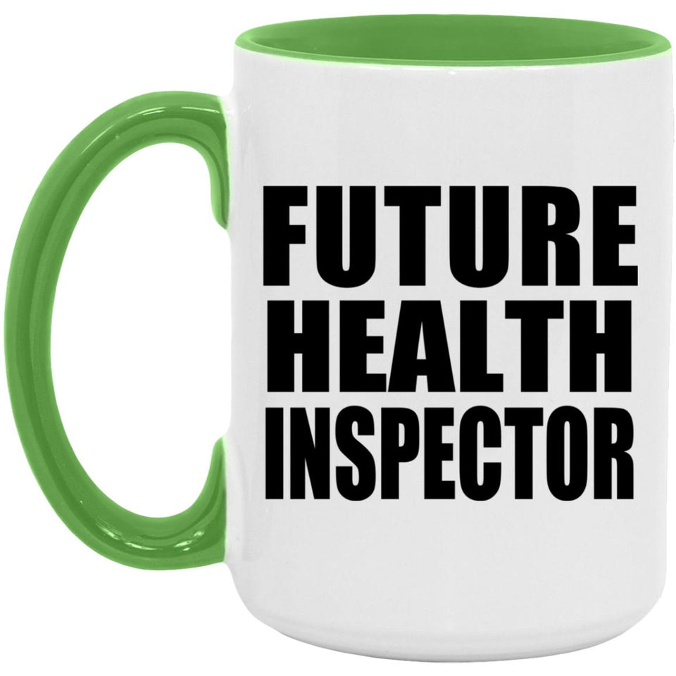 Future Health Inspector - 15oz Accent Mug Green