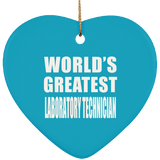 World's Greatest Laboratory Technician - Heart Ornament