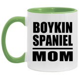 Boykin Spaniel Mom - 11oz Accent Mug Green