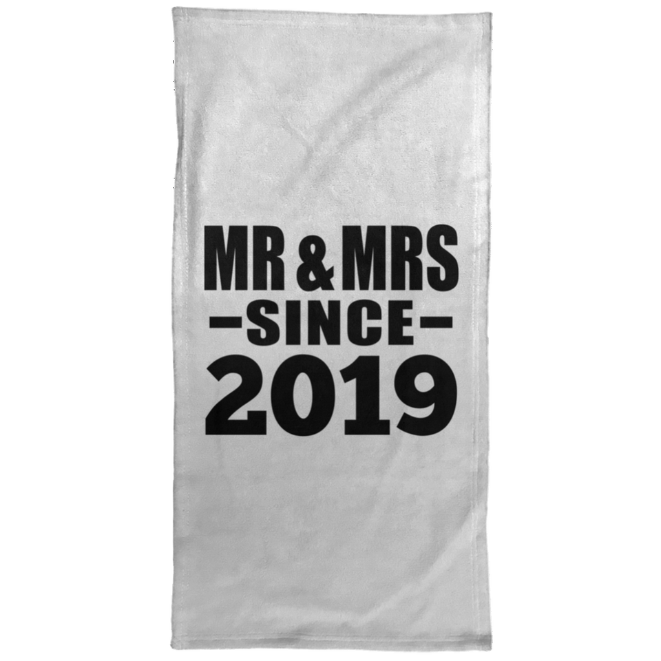 5th Anniversary Mr & Mrs Since 2019 - Hand Towel