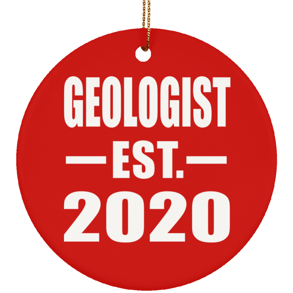 Geologist Established EST. 2020 - Circle Ornament