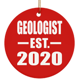 Geologist Established EST. 2020 - Circle Ornament