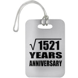 39th Anniversary Square Root of 1521 Years Anniversary - Luggage Bag Tag