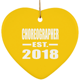 Choreographer Established EST. 2018 - Heart Ornament