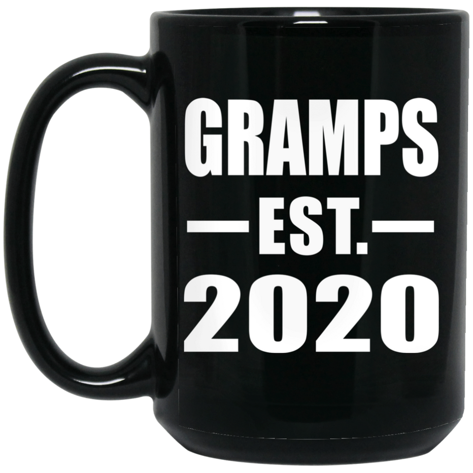 Gramps Established EST. 2020 - 15oz Coffee Mug Black