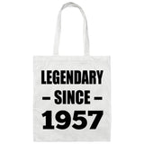 67th Birthday Legendary Since 1957 - Tote Bag White