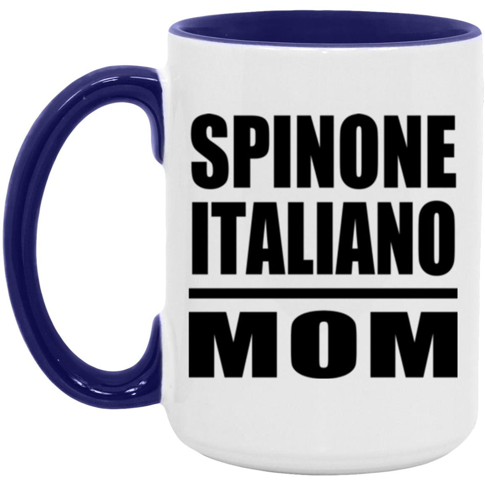 Spinone Italiano Mom - 15oz Accent Mug Purple