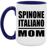Spinone Italiano Mom - 15oz Accent Mug Purple