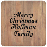 Merry Christmas Hoffman Family - Drink Coaster C