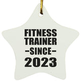 Fitness Trainer Since 2023 - Star Ornament