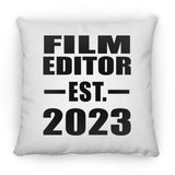 Film Editor Established EST. 2023 - Throw Pillow