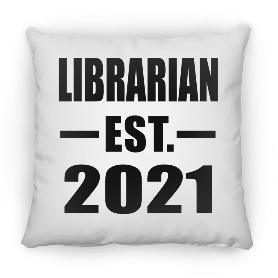 Librarian Established EST. 2021 - Throw Pillow