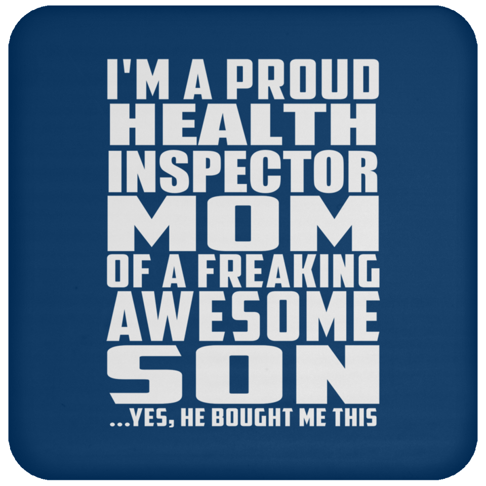 Proud Health Inspector Mom Of Awesome Son - Drink Coaster