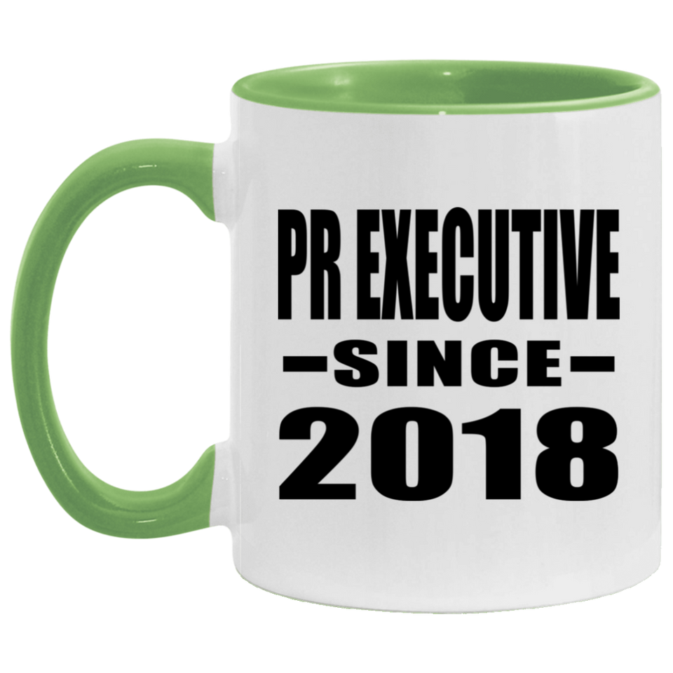 Pr Executive Since 2018 - 11oz Accent Mug Green