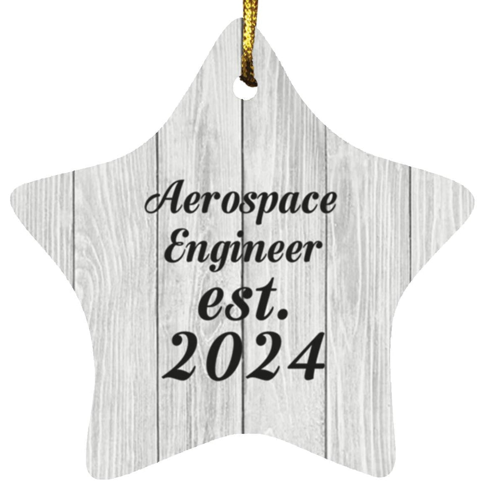 Aerospace Engineer Established Est. 2024 - Star Ornament F