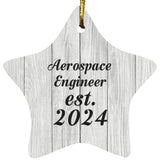 Aerospace Engineer Established Est. 2024 - Star Ornament F