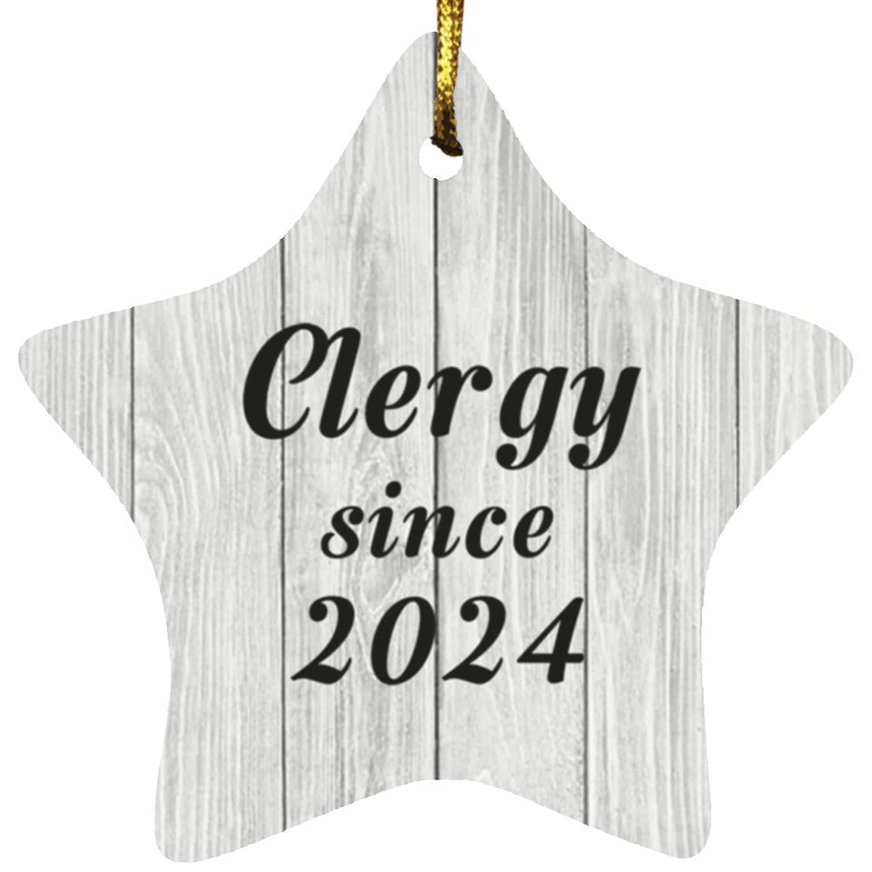Clergy Since 2024 - Star Ornament F