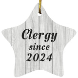 Clergy Since 2024 - Star Ornament F