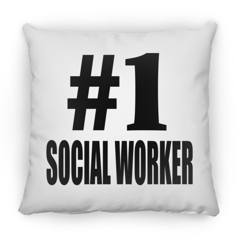Number One #1 Social Worker - Throw Pillow