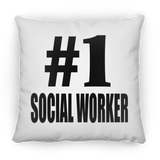 Number One #1 Social Worker - Throw Pillow