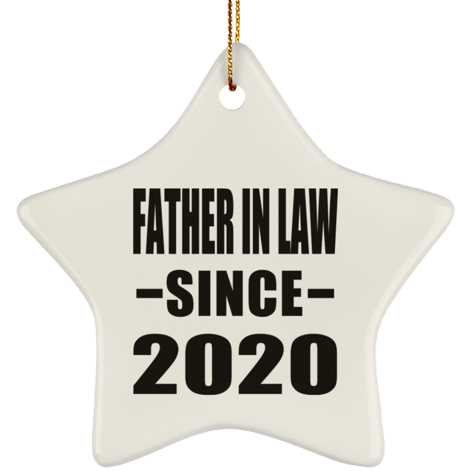 Father In Law Since 2020 - Star Ornament