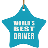 World's Best Driver - Star Ornament