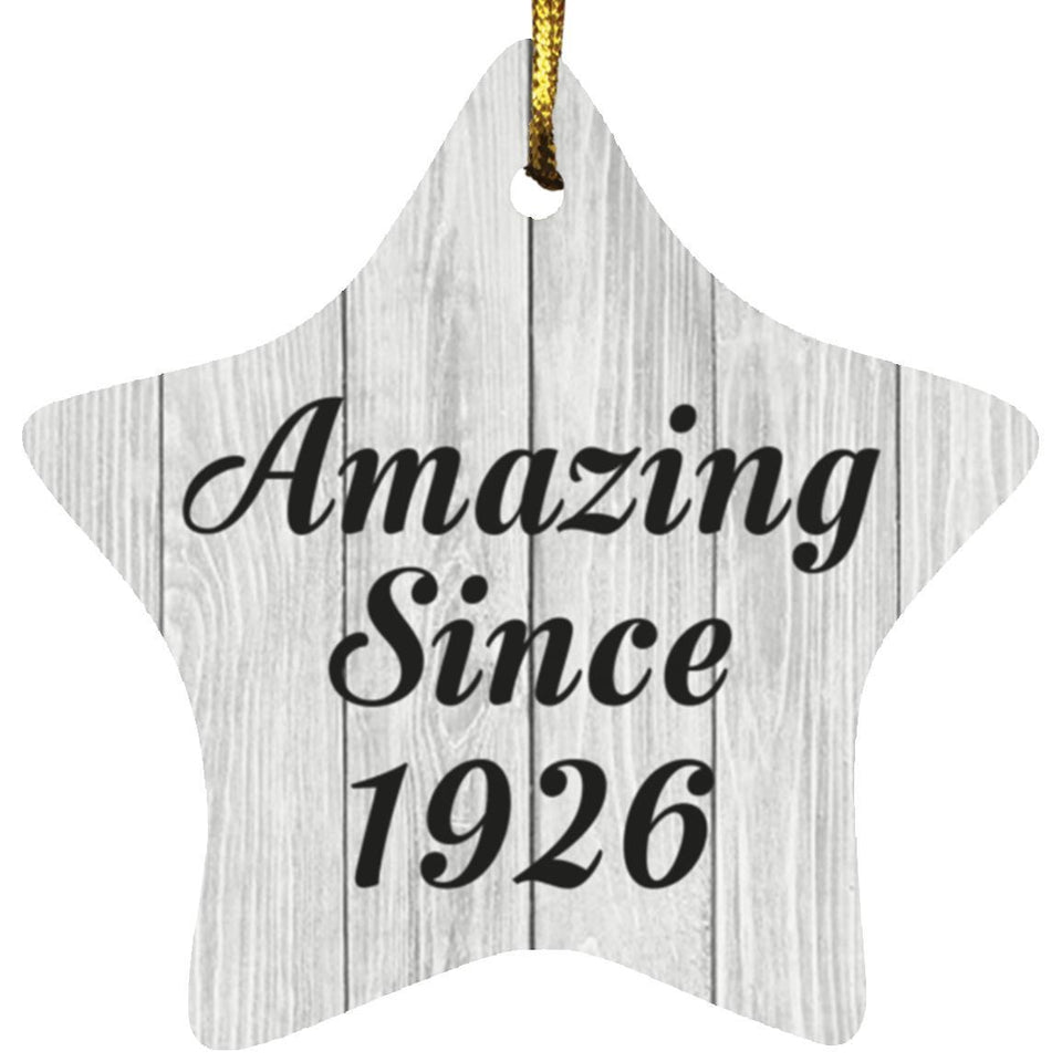 98th Birthday Amazing Since 1926 - Star Ornament F