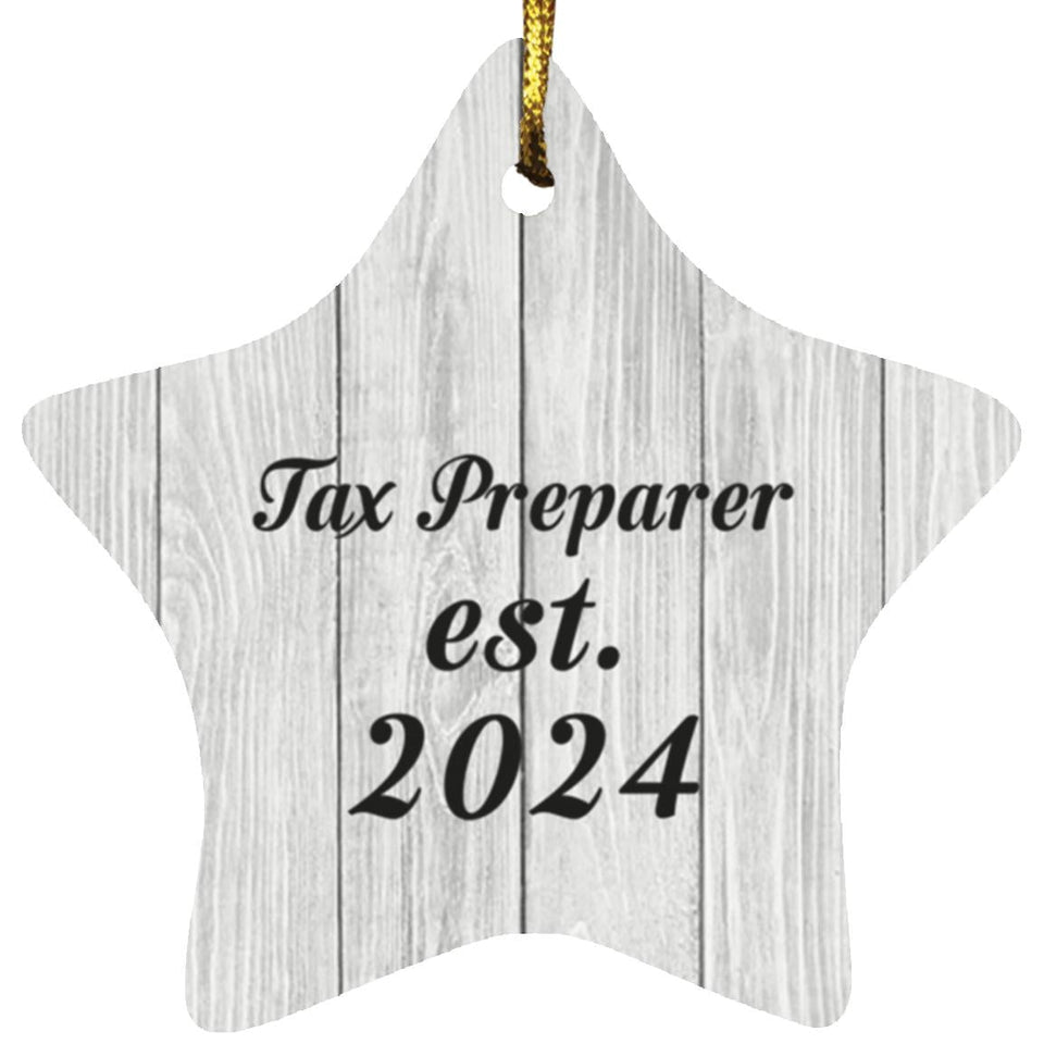 Tax Preparer Established Est. 2024 - Star Ornament F