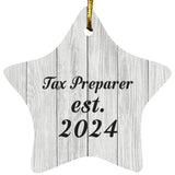 Tax Preparer Established Est. 2024 - Star Ornament F